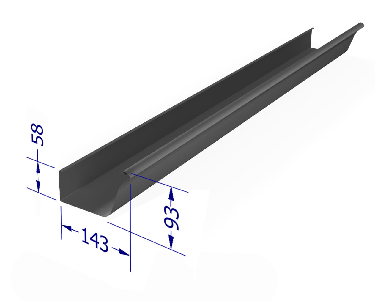 1-4 Round Gutter
