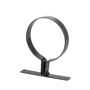 100mm 2 Piece Downpipe Clip Aluminium Powdercoated