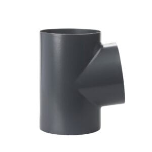 100mm Downpipe Tee Junction Aluminium Powdercoated