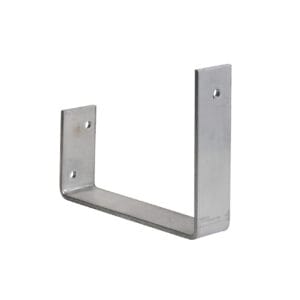 125 Box External Bracket Gutter Fascia Fix Low Front 135 Aluminium Plain