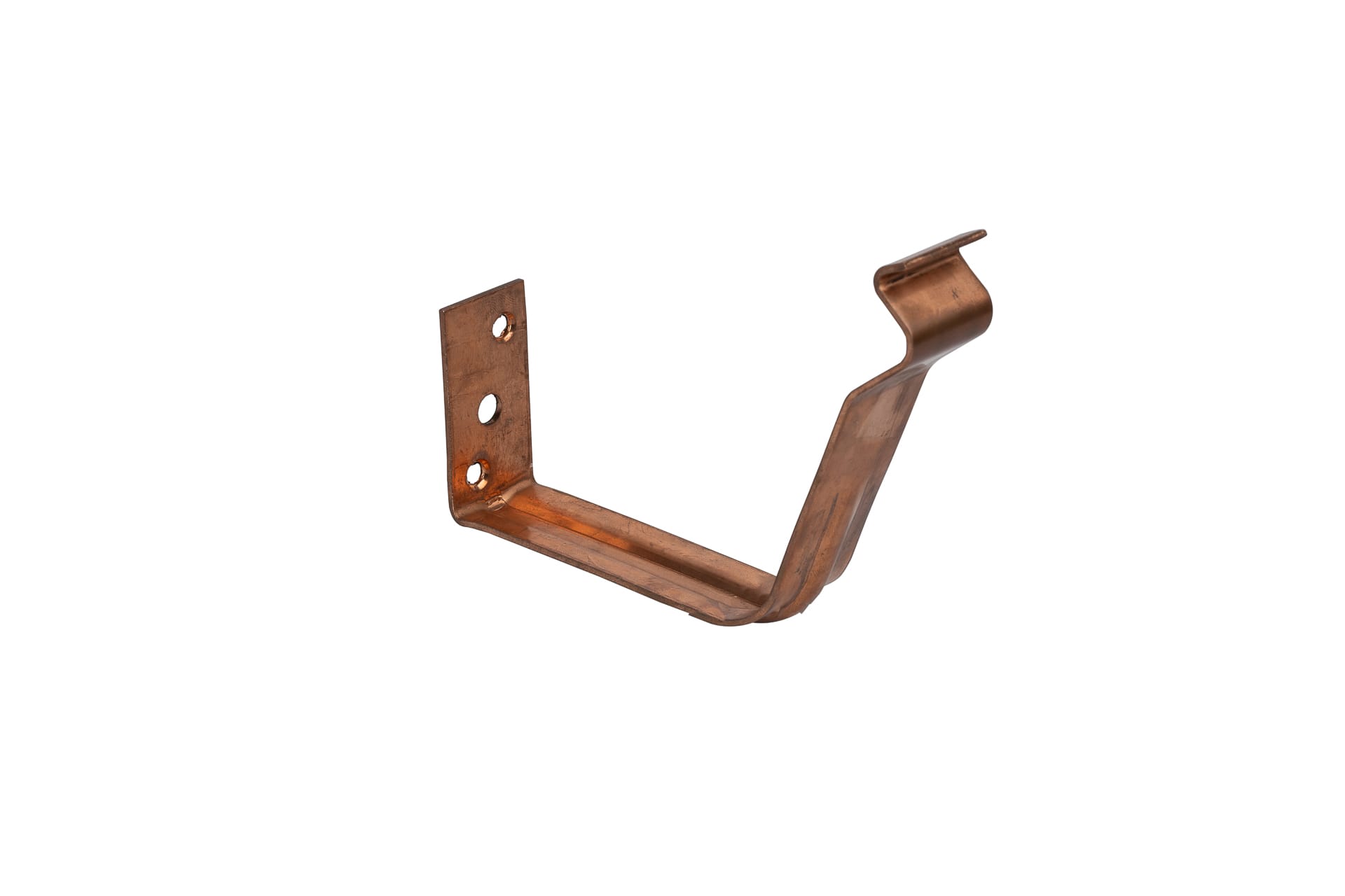 1/4 Round External Bracket Ribbed Copper