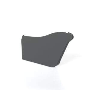 1/4 Round LH Stopend Coloursteel