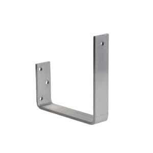 125 Box External Bracket Gutter Fascia Fix 135mm Aluminium Plain
