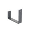 125 Box External Bracket Gutter Pan Fix 160mm Aluminium Powdercoated
