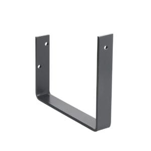 175 Box Gutter 185mm External Bracket Fascia Fix Galv Plain