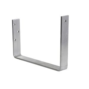 175 Box Gutter 210mm External Bracket Pan Fix Aluminium Plain
