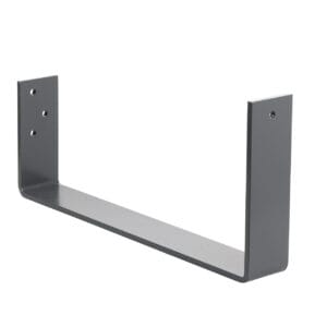 300 Box Gutter 305mm External Bracket Fascia Fix Aluminium Powdercoated