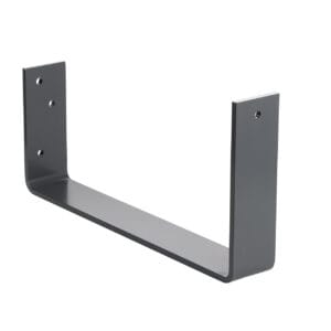 300 Box Gutter 335mm External Bracket Pan Fix Aluminium Powdercoated