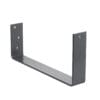 300 Box Gutter 335mm External Bracket Pan Fix Galv Powdercoated